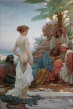 Le blanc esclave Ernest Normand classique nue Peinture à l'huile